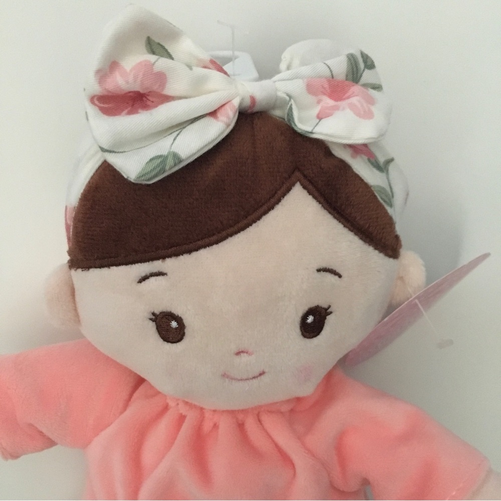 My 1st Doll wearing Pink Dress and Headband Soft Baby Toy Baby Gift NEW  | Linzy - Picture 3 of 9